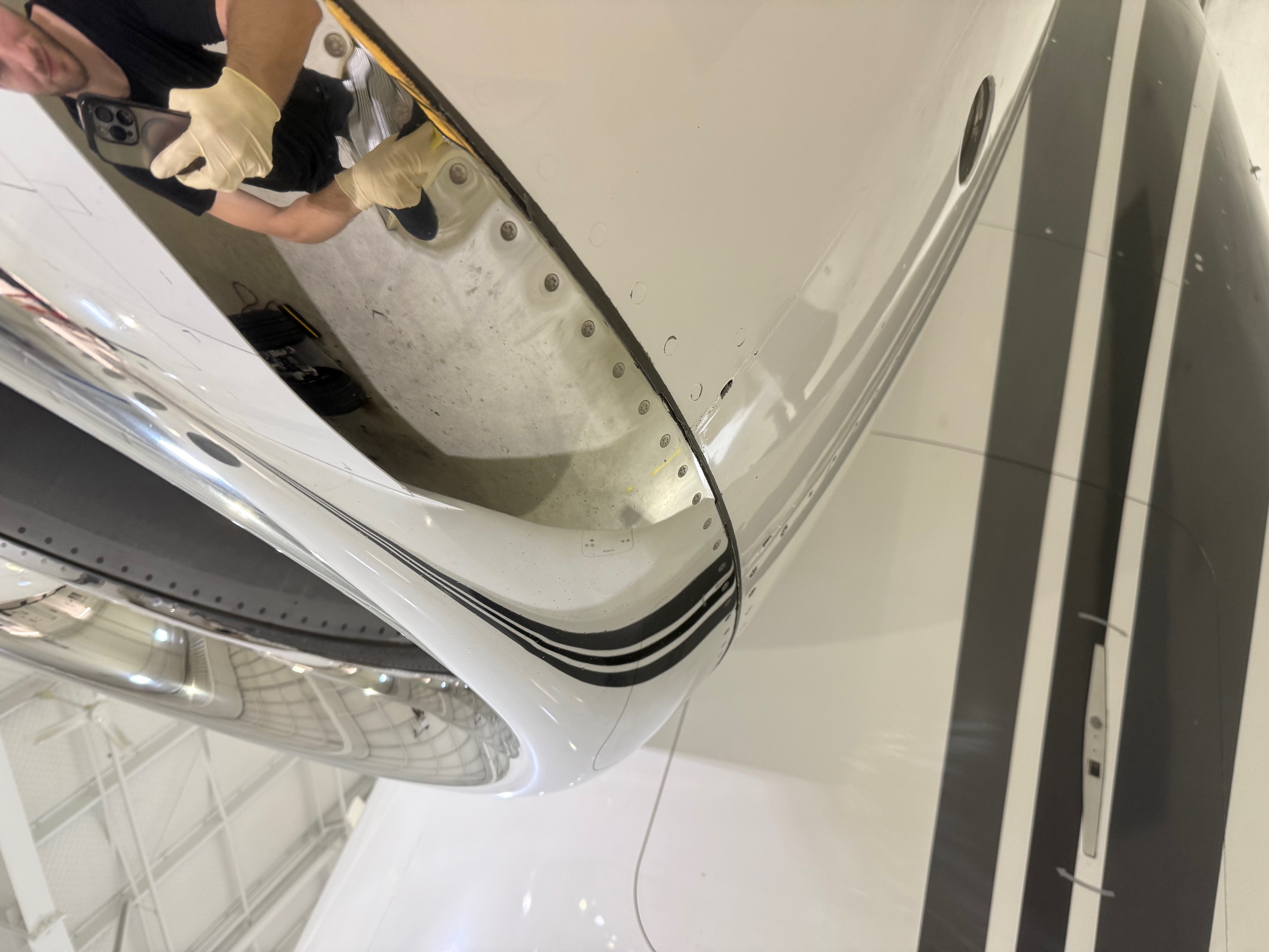 Signature Mobile Detail in Denver, Colorado detailing a Private Jet